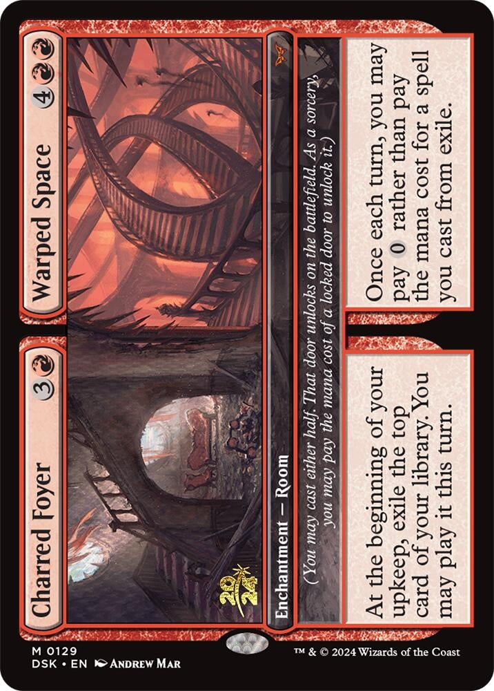 Image for Charred Foyer // Warped Space (129) [Prerelease Cards]