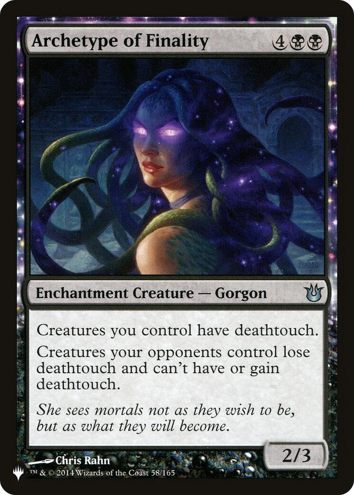 Image for Archetype of Finality (58) [The List Reprints]