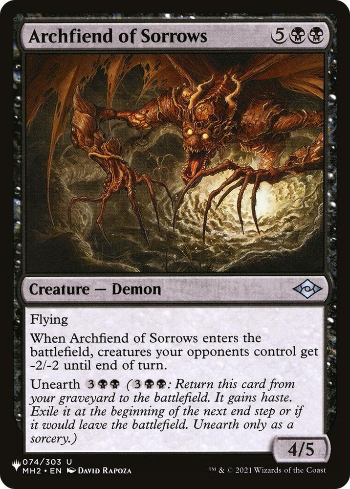 Image for Archfiend of Sorrows (74) [The List Reprints]