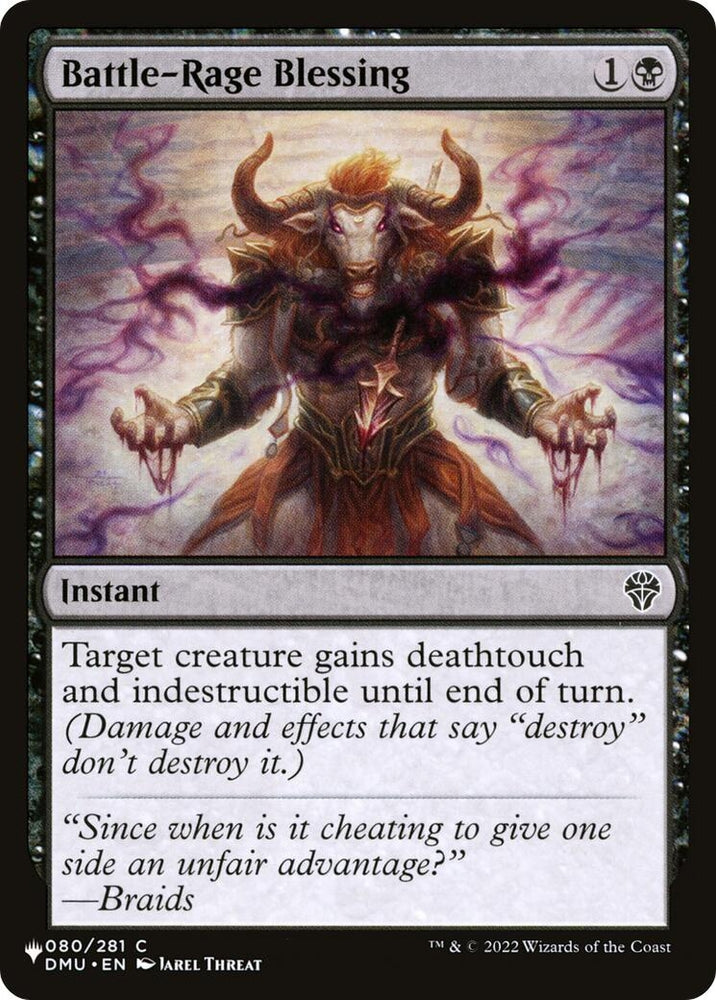Image for Battle-Rage Blessing (80) [The List Reprints]