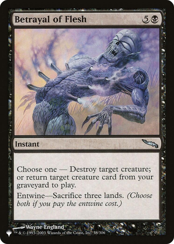 Image for Betrayal of Flesh (58) [The List Reprints]