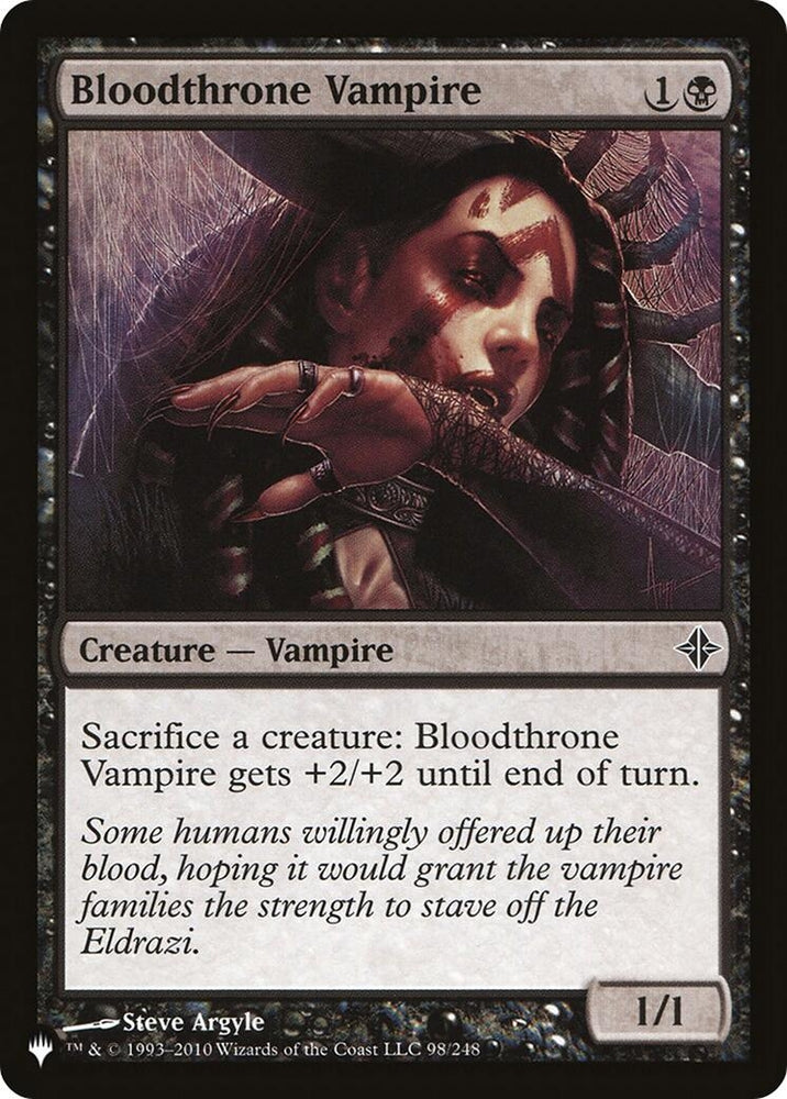Image for Bloodthrone Vampire (98) [The List Reprints]