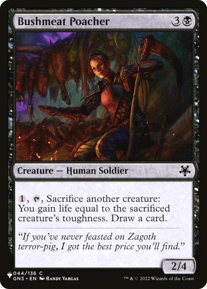 Image for Bushmeat Poacher (44) [The List Reprints]