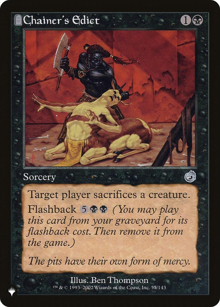 Image for Chainer's Edict (57) [The List Reprints]
