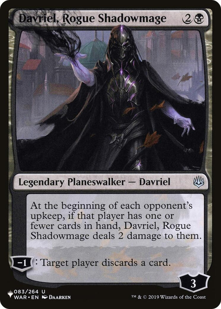 Image for Davriel, Rogue Shadowmage (83) [The List Reprints]