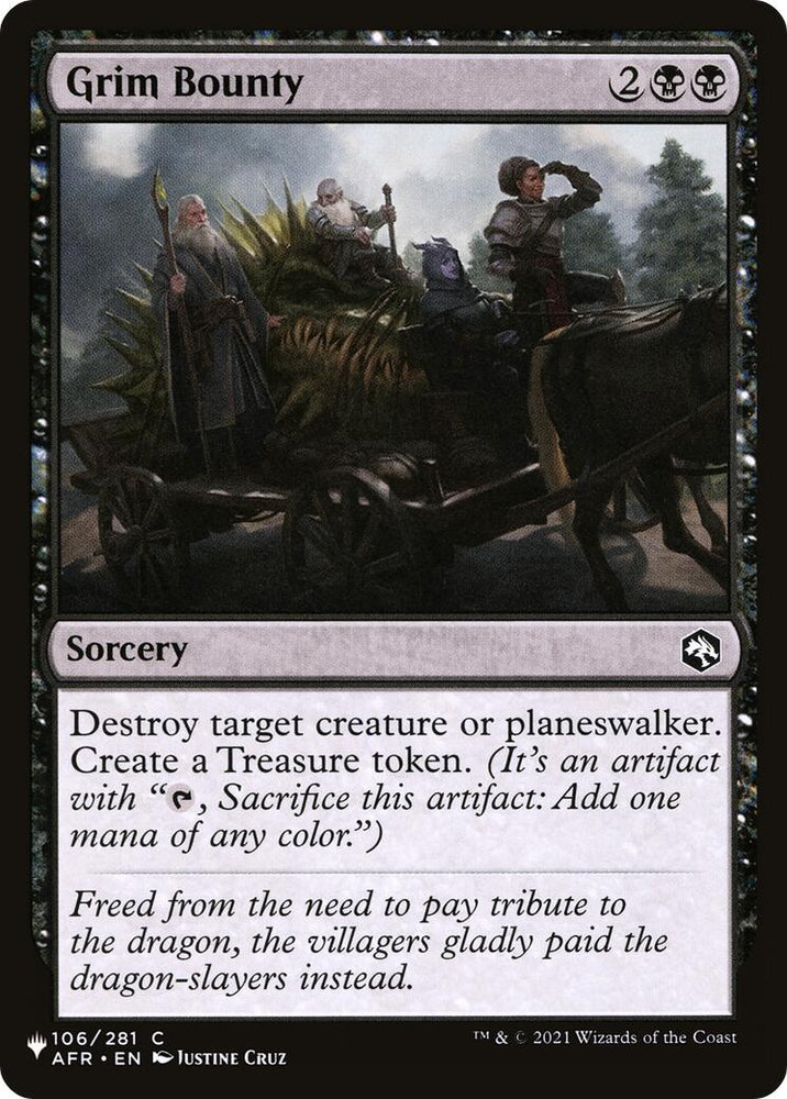 Image for Grim Bounty (106) [The List Reprints]