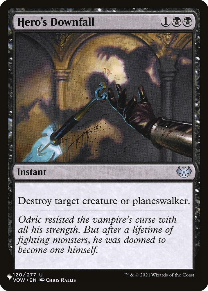 Image for Hero's Downfall (120) [The List Reprints]