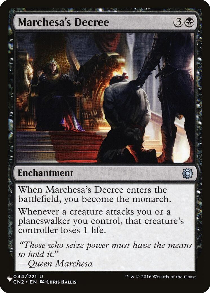Image for Marchesa's Decree (44) [The List Reprints]