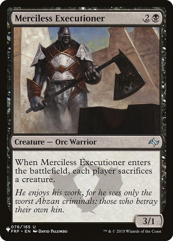 Image for Merciless Executioner (76) [The List Reprints]