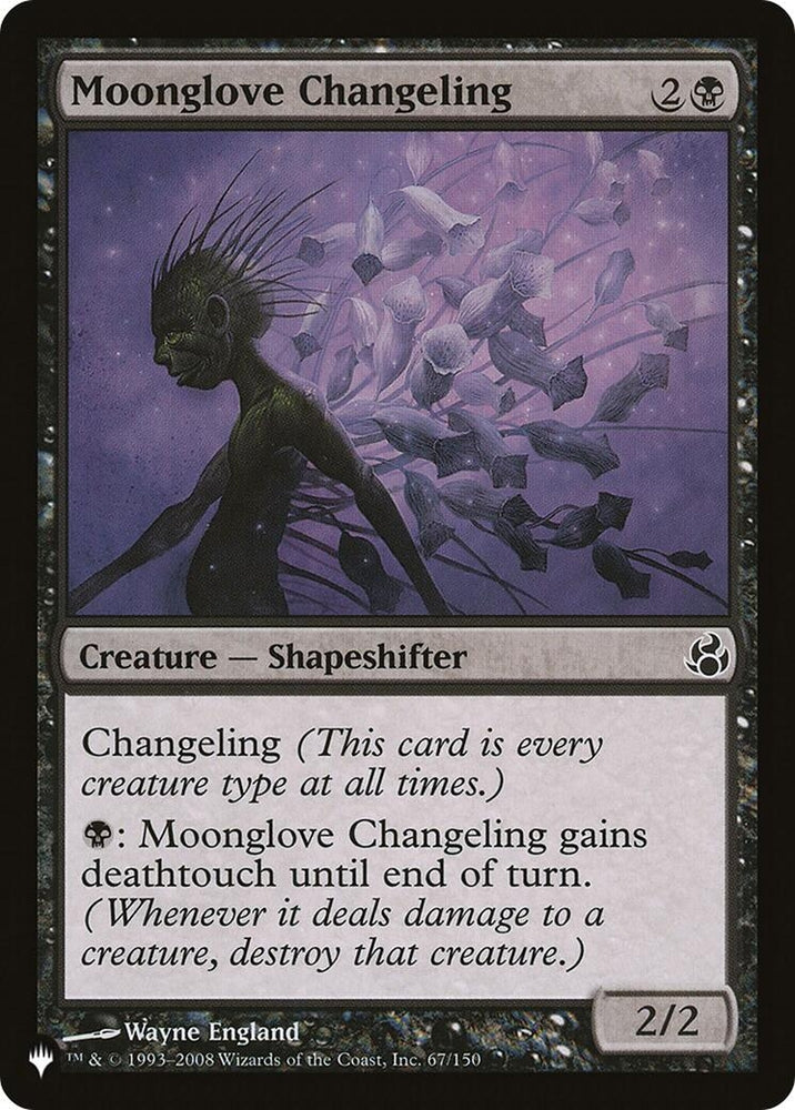 Image for Moonglove Changeling (67) [The List Reprints]