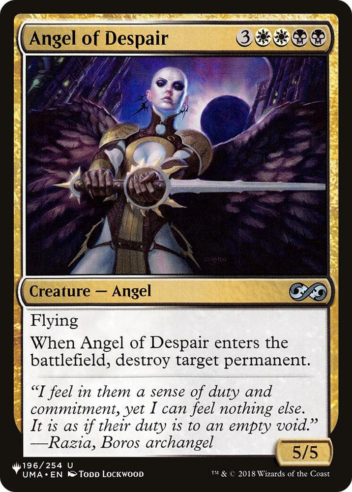 Image for Angel of Despair (196) [The List Reprints]