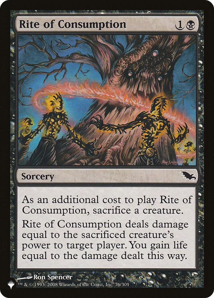 Image for Rite of Consumption (76/301) - Magic: The Gathering