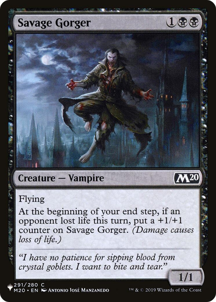 Savage Gorger (291) [The List Reprints]