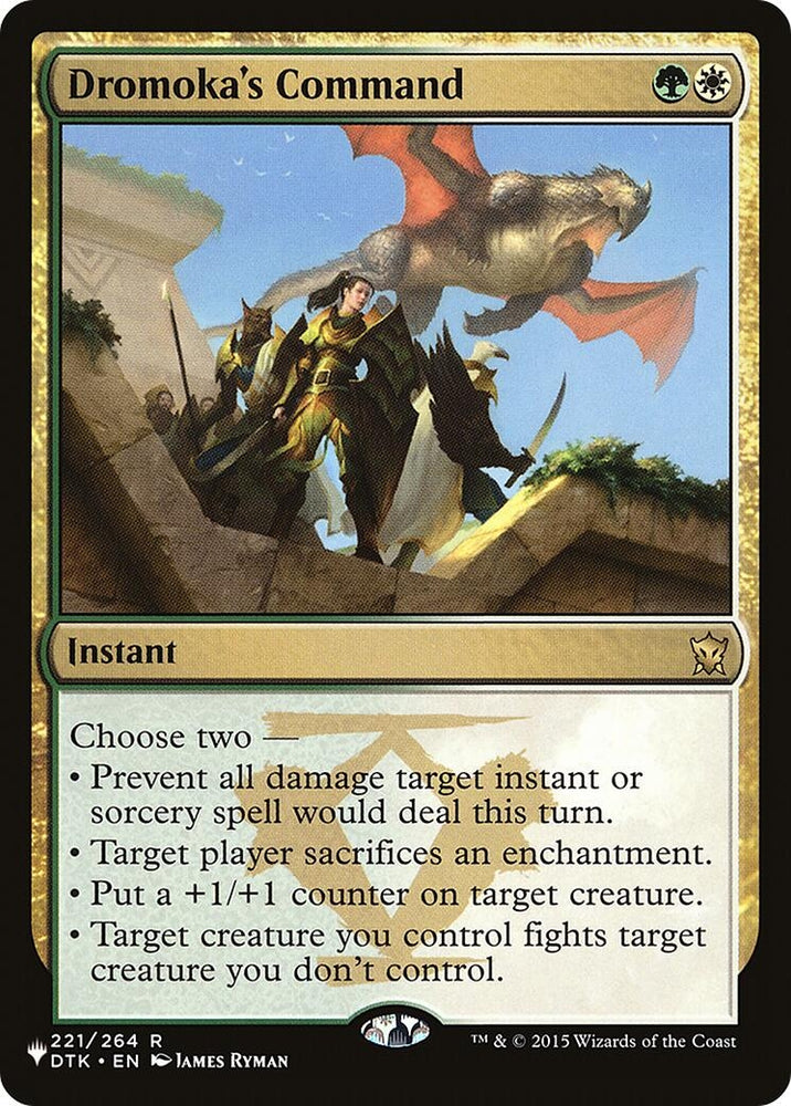 Image for Dromoka's Command (221) [The List Reprints]