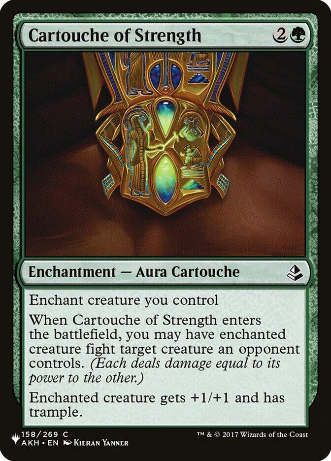 Image for Cartouche of Strength (158) [The List Reprints]