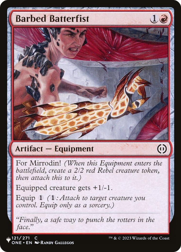 Image for Barbed Batterfist (121) [The List Reprints]