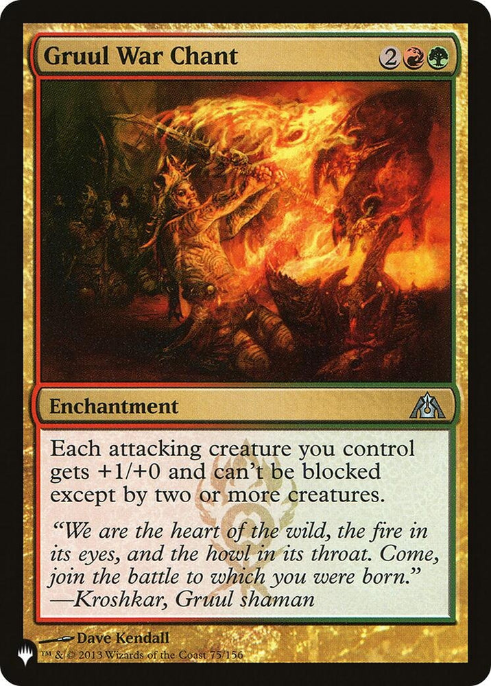 Image for Gruul War Chant (75) [The List Reprints]