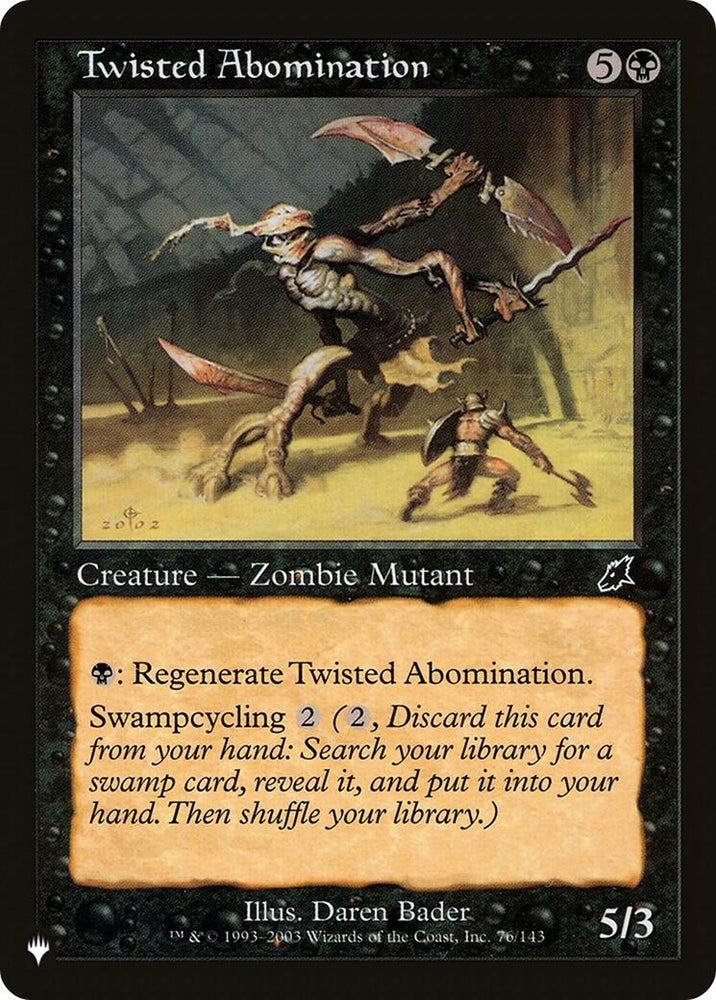 Image for Twisted Abomination (76) [The List Reprints]