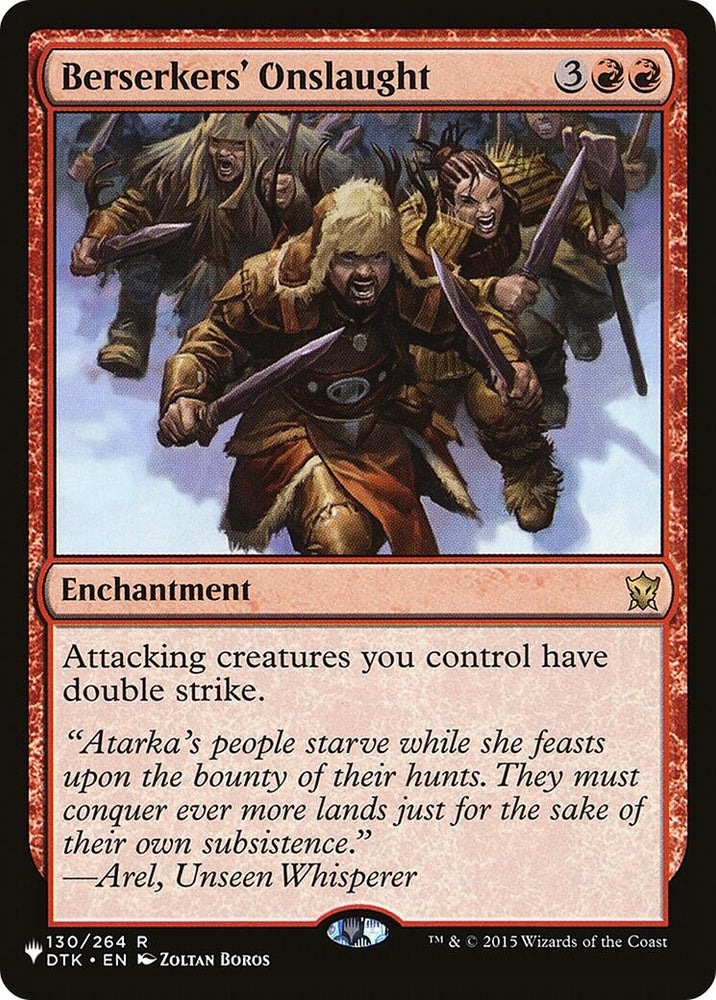 Image for Berserkers' Onslaught (130) [The List Reprints]