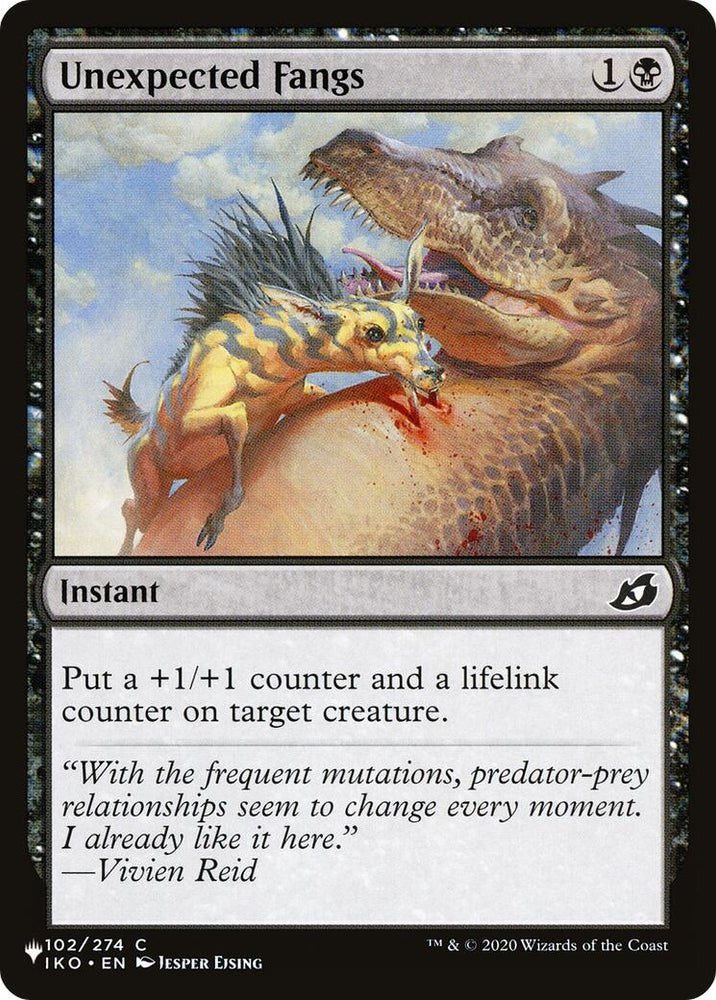 Image for Unexpected Fangs (102) [The List Reprints]