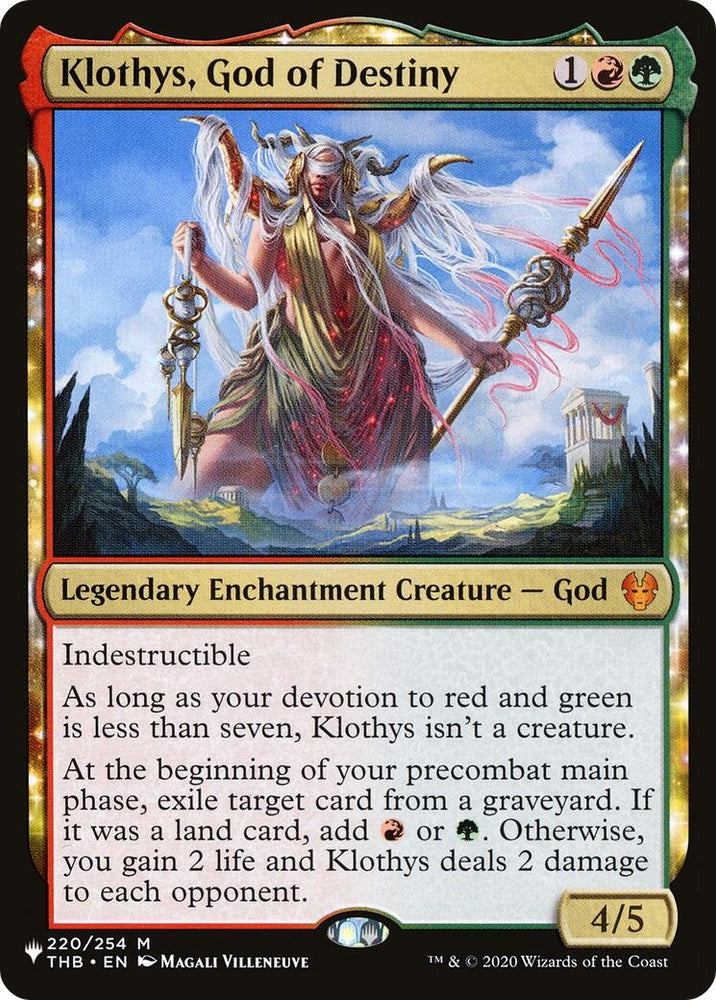Image for Klothys, God of Destiny (220) [The List Reprints]