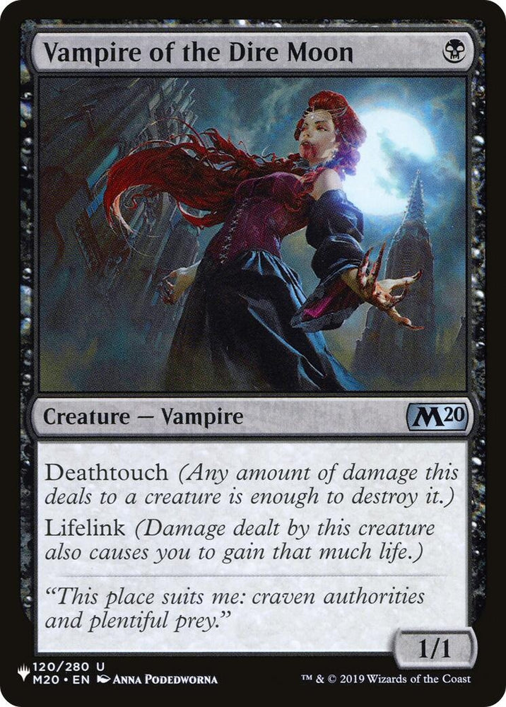 Image for Vampire of the Dire Moon (120) [The List Reprints]