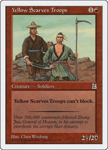 Image for Yellow Scarves Troops (127) - Magic: The Gathering