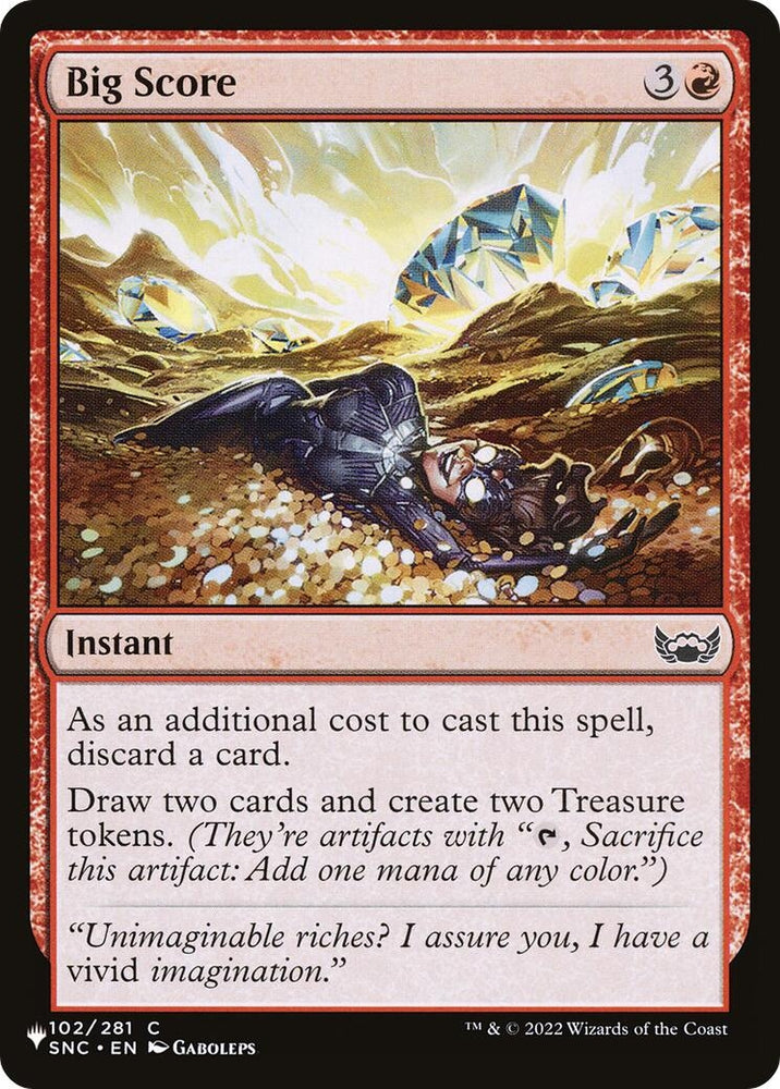 Image for Big Score (102) [The List Reprints]