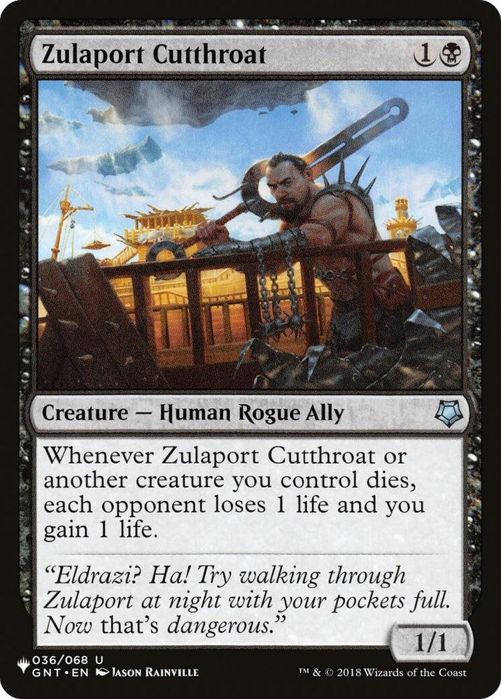 Image for Zulaport Cutthroat (36) [The List Reprints]