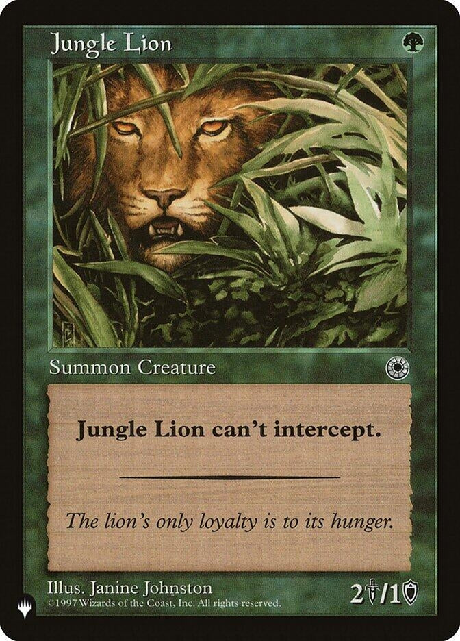 Image for Jungle Lion [The List Reprints]
