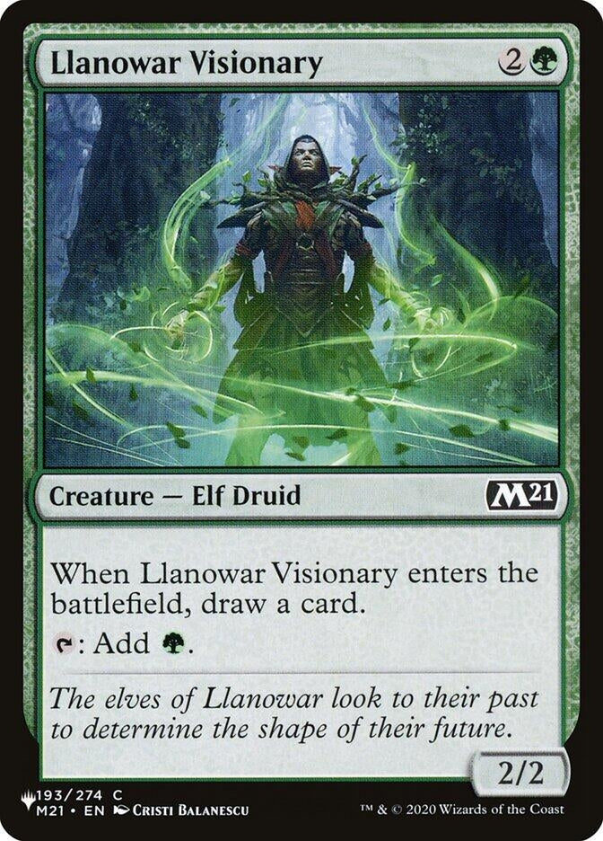 Image for Llanowar Visionary (193) [The List Reprints]