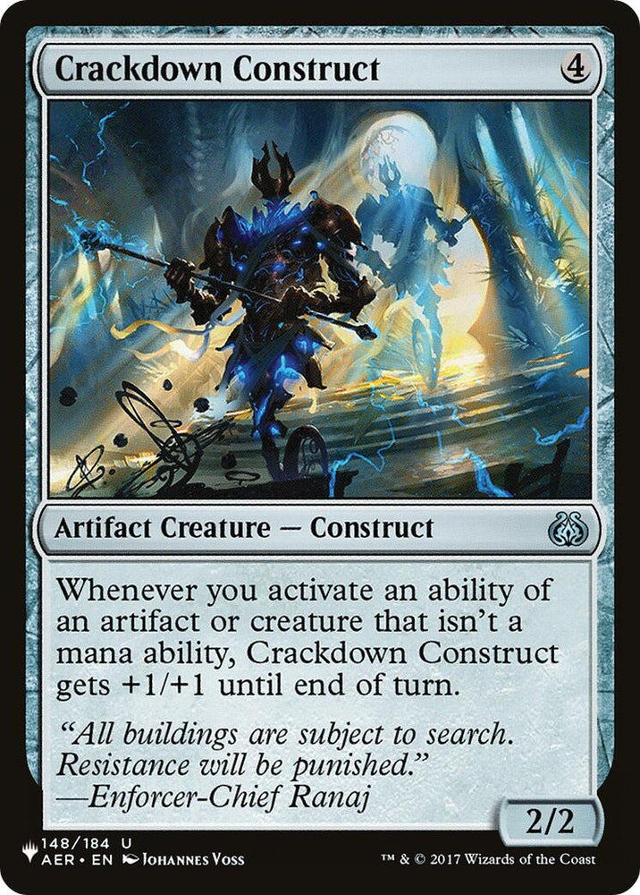 Image for Crackdown Construct (148) [The List Reprints]