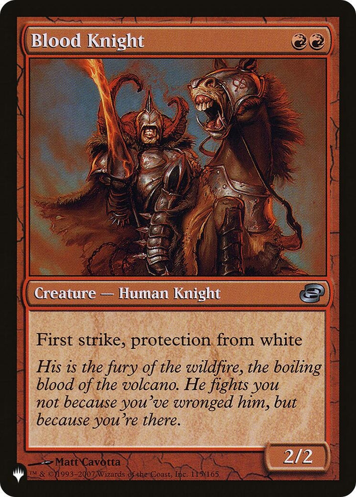 Image for Blood Knight (115) [The List Reprints]