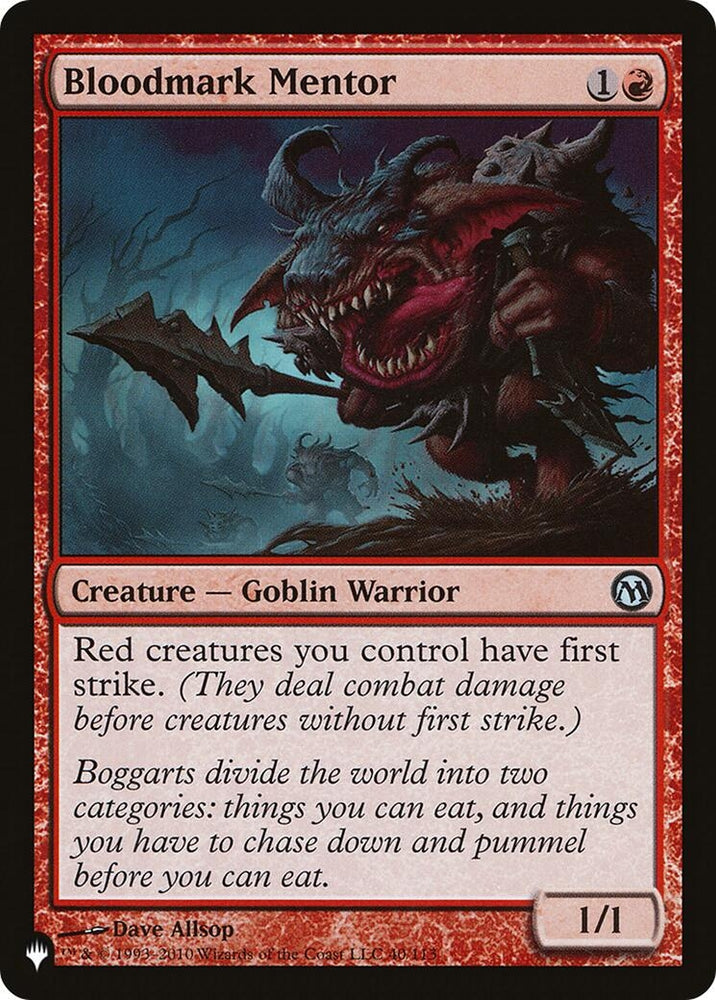 Image for Bloodmark Mentor (40) (40) [The List Reprints]