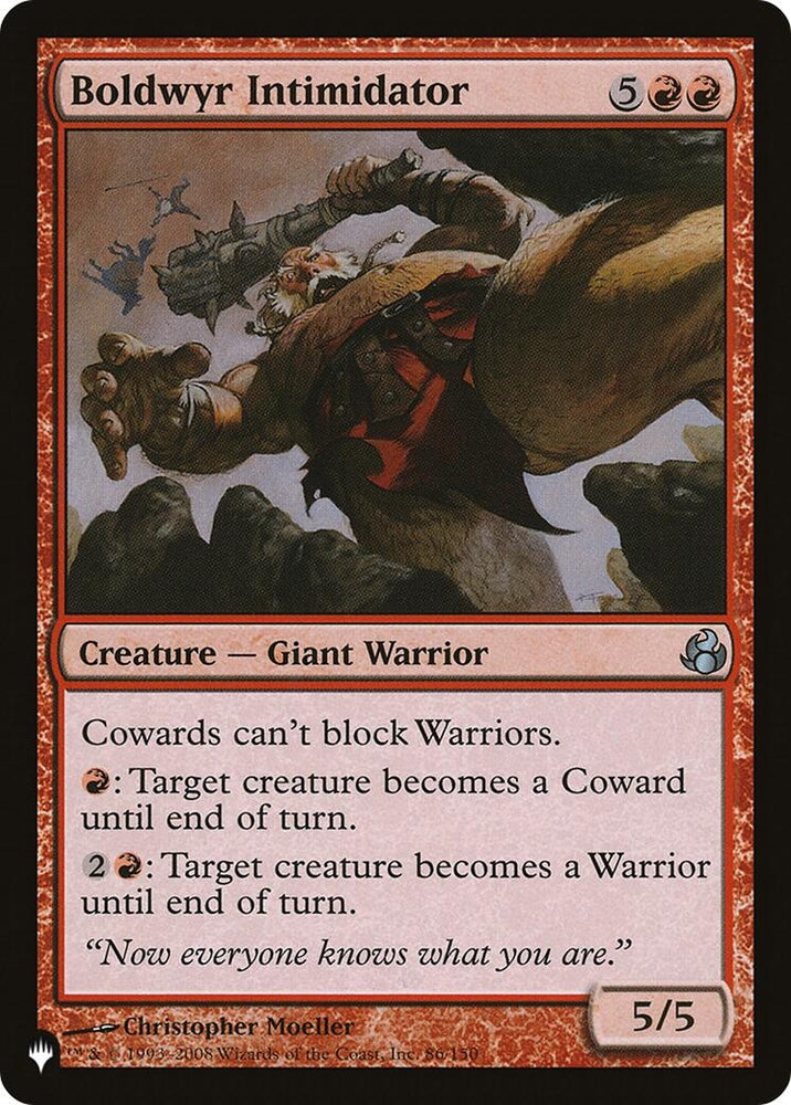 Image for Boldwyr Intimidator (86) [The List Reprints]