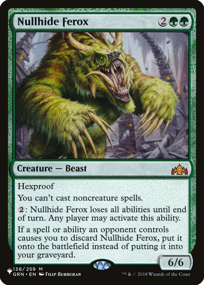 Image for Nullhide Ferox (138) [The List Reprints]