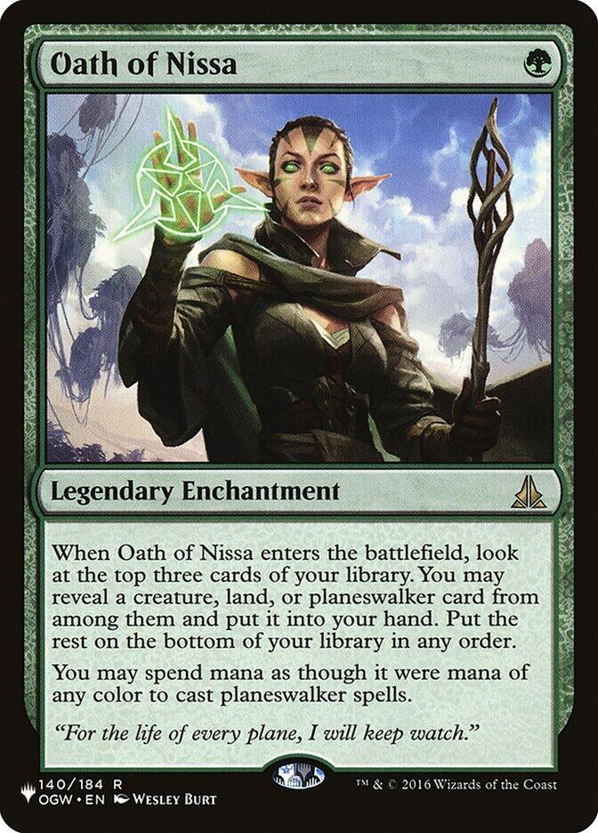 Image for Oath of Nissa (140) [The List Reprints]