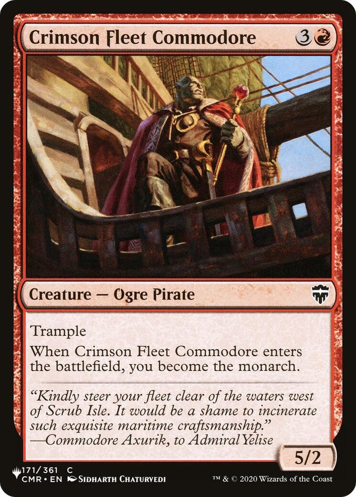 Image for Crimson Fleet Commodore (171) [The List Reprints]