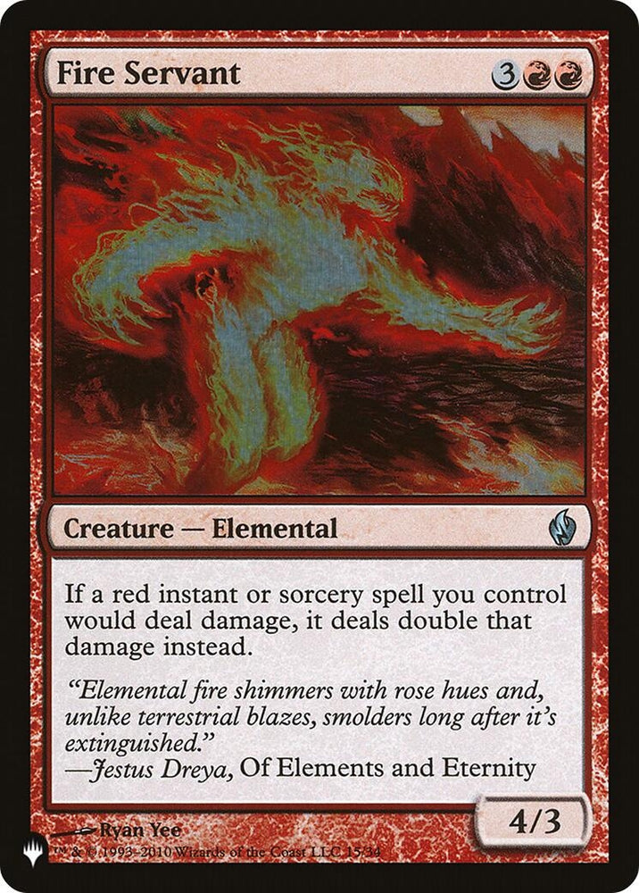 Image for Fire Servant (15) [The List Reprints]