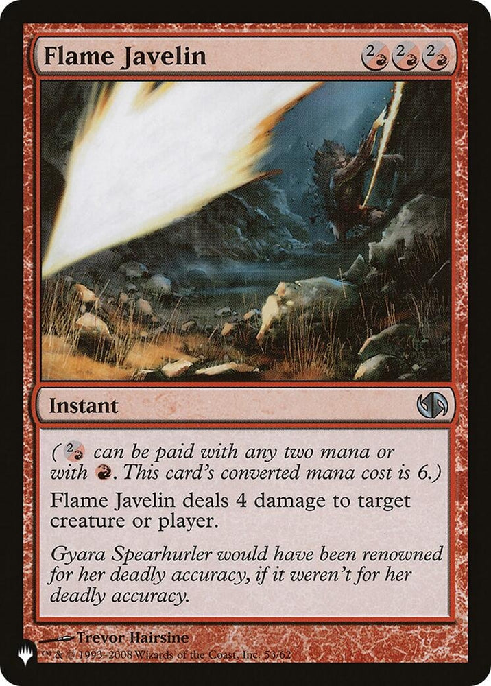 Image for Flame Javelin (53) [The List Reprints]