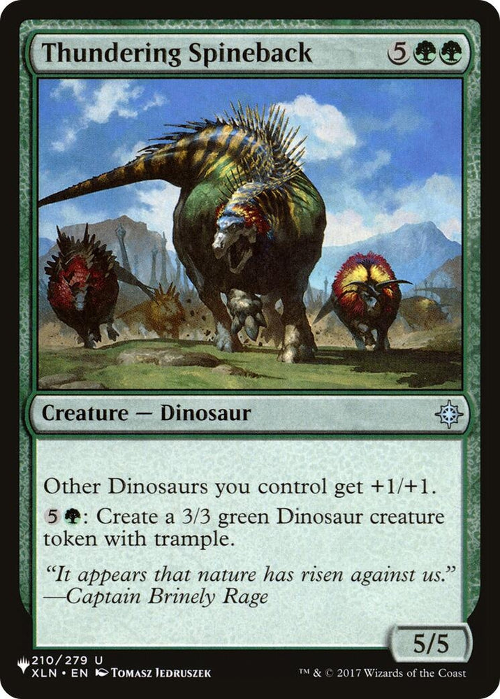 Image for Thundering Spineback (210) [LIST]