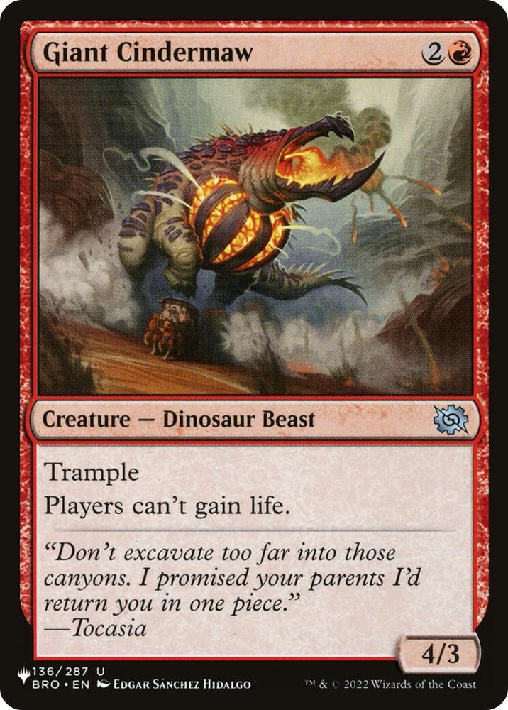 Image for Giant Cindermaw (136) [LIST]