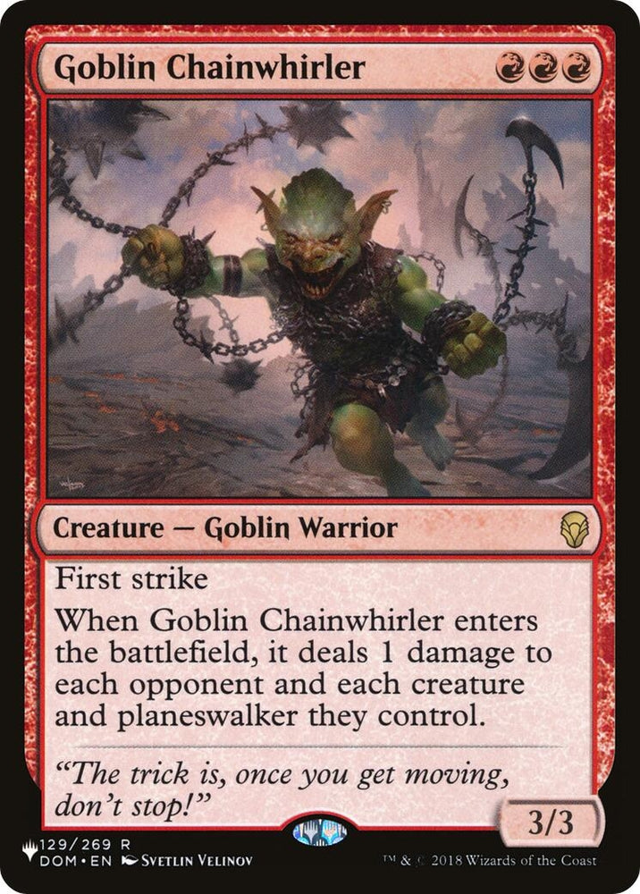 Image for Goblin Chainwhirler (129) [LIST]