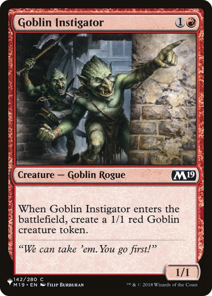 Image for Goblin Instigator (142) [LIST]