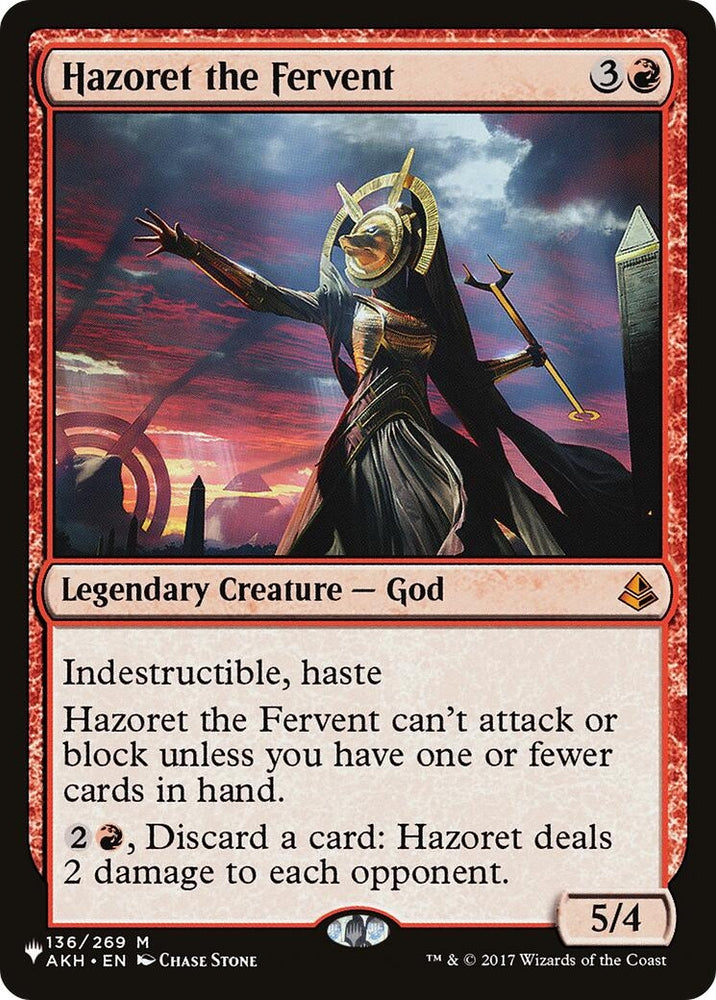 Image for Hazoret the Fervent (136) [LIST]