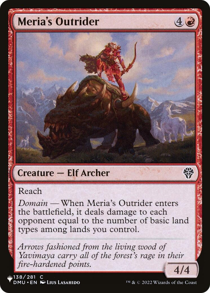Image for Meria's Outrider (138) [LIST]