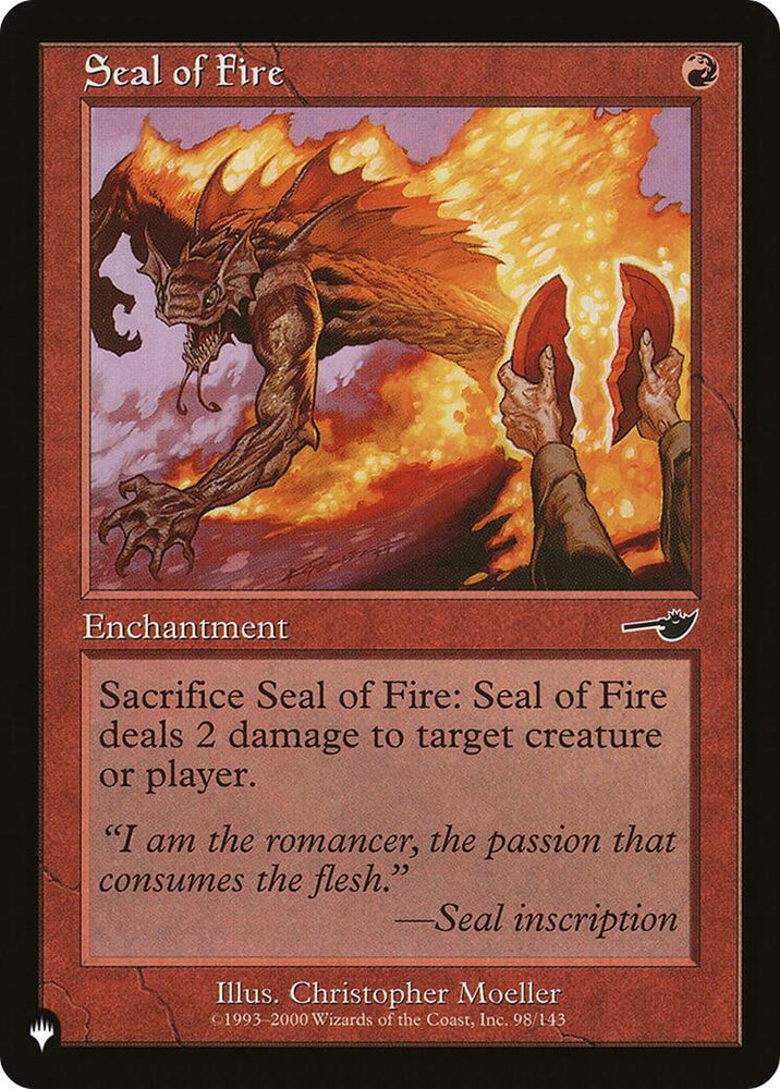 Image for Seal of Fire (98) [LIST]