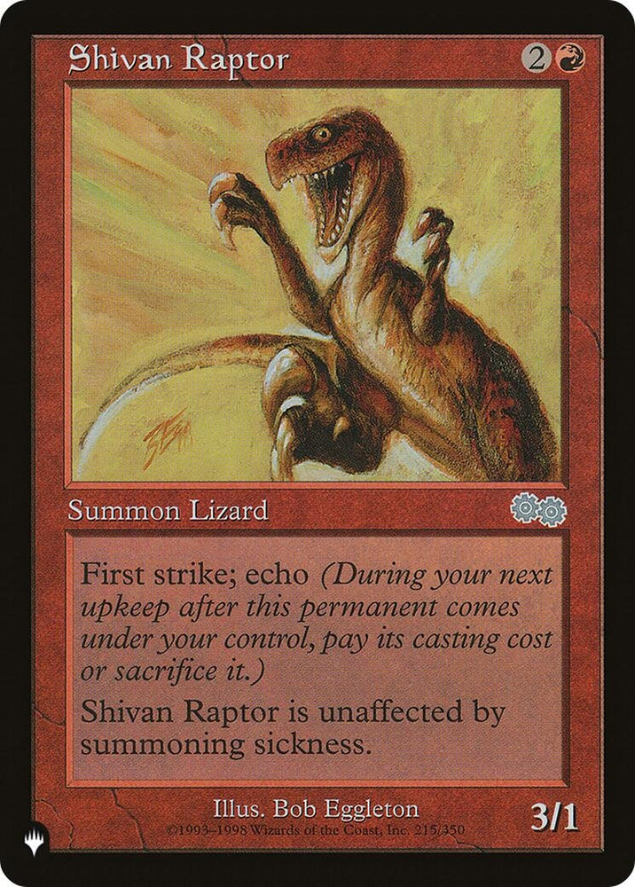 Image for Shivan Raptor (215) [LIST]