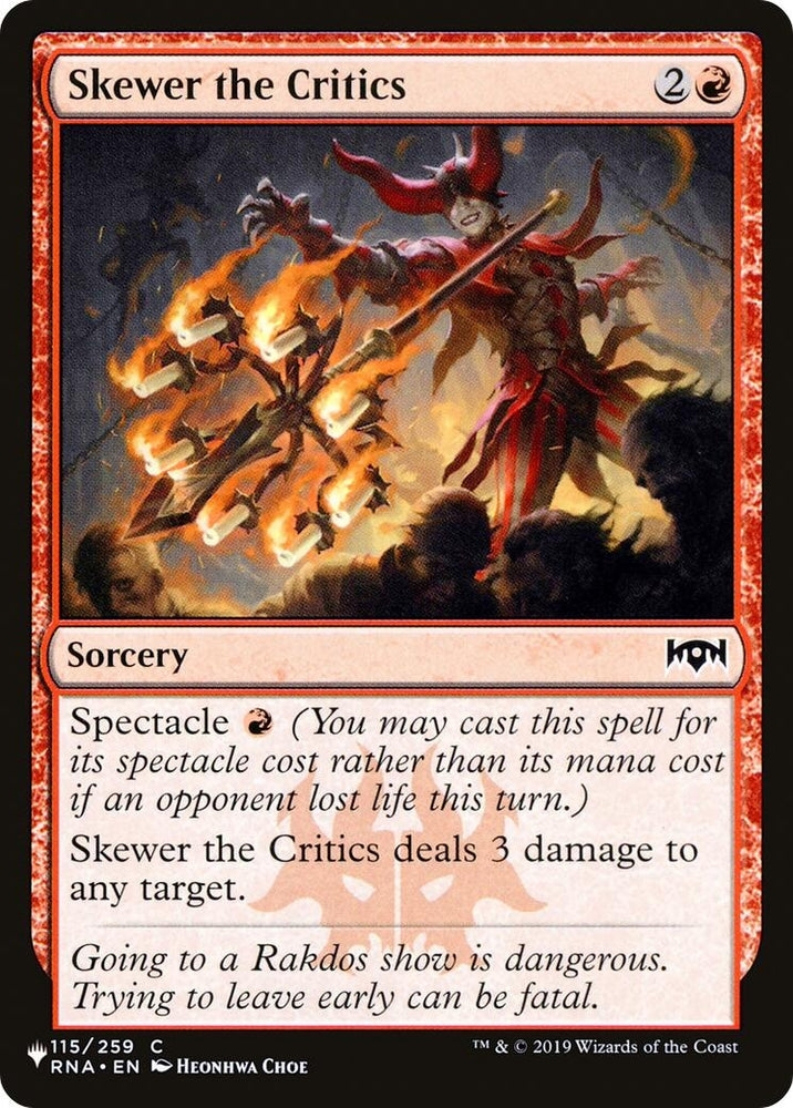 Image for Skewer the Critics (115) [LIST]