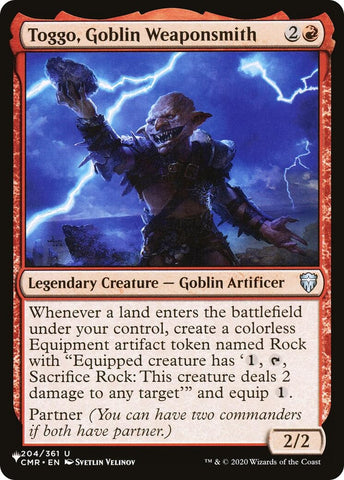 Image for Toggo, Goblin Weaponsmith (204/361) - Magic: The Gathering